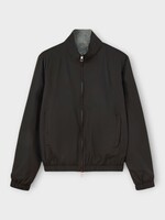Loro Piana Loro Piana Jacket, Multi, Double Faced Wind Mate Stretch Storm Zipped Bomber Jacket In Onix & Flannel Melange