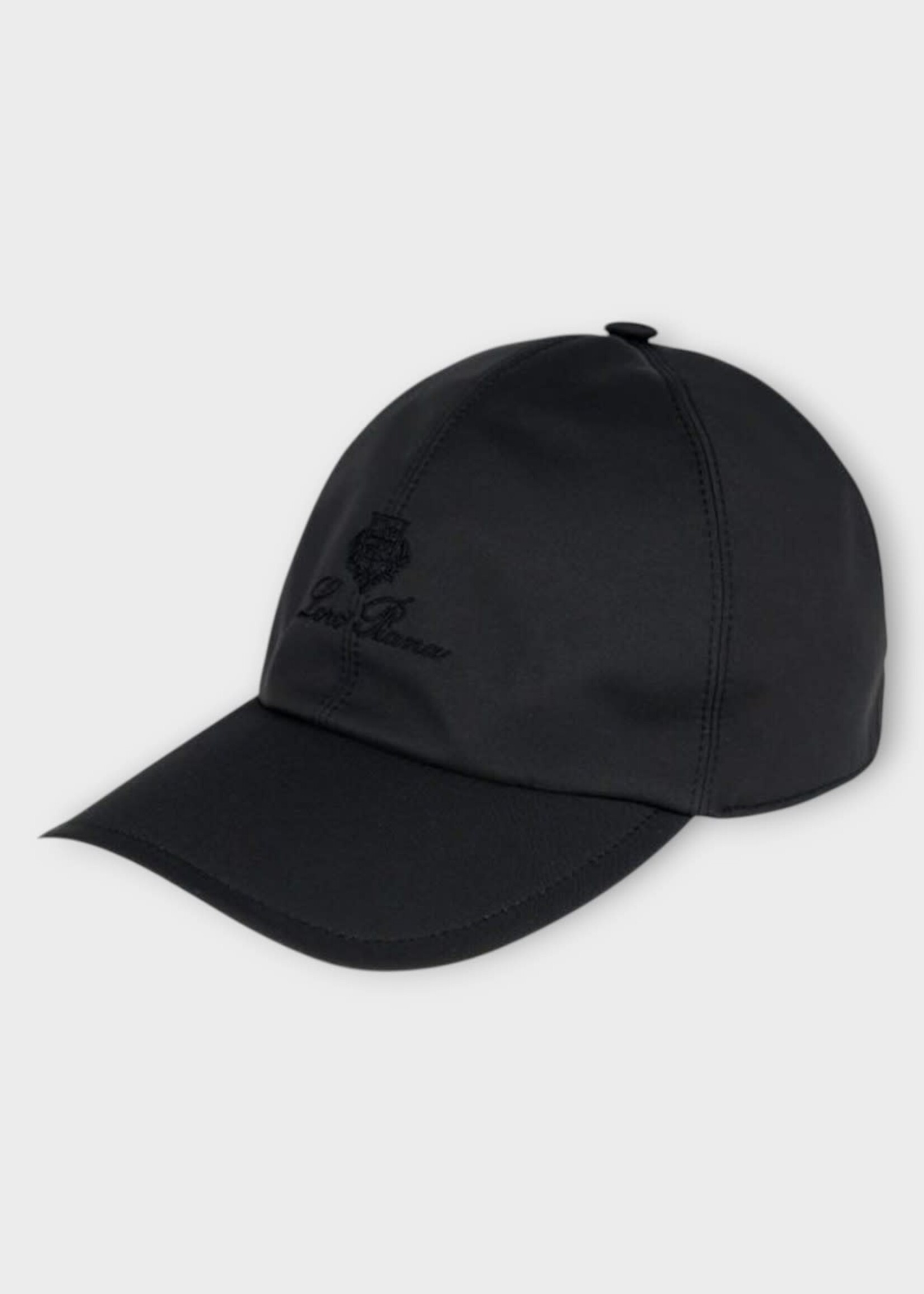 Loro Piana Loro Piana Hat, Black, Wind Storm System Bicolour Baseball Cap In Carbon & Ivory