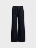 Khaite Khaite Jeans, Blue, Winslow Cotton Oversized Wide Leg Denim Pants In Benson