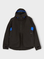 GR10K GR10K Jacket, Grey, High Neck Zipp Up Skeleton Shell II Hooded Jacket In Dark Soil Grey