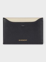 Givenchy Givenchy Wallet, Black, Calf Leather Card Holder In Natural Beige