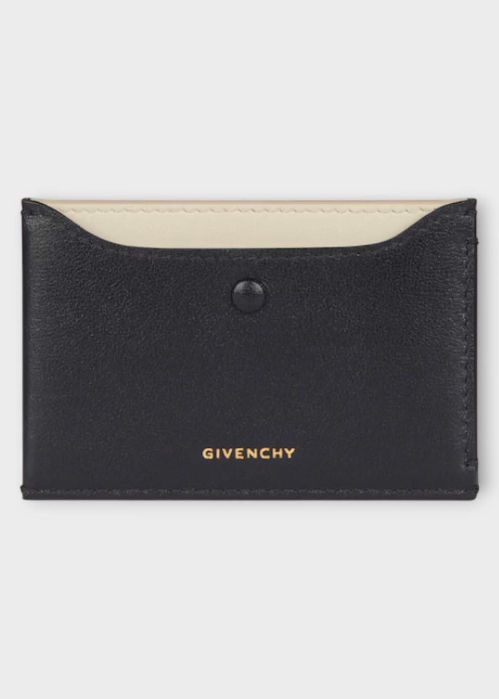 Givenchy Givenchy Wallet, Black, Calf Leather Card Holder In Natural Beige