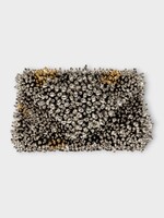 Dries Van Noten Dries Van Noten Bag, Silver, Beads Embelished Envelope Bag In Silver & Gold