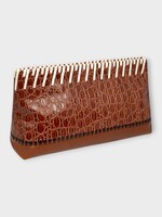 Dries Van Noten Dries Van Noten Bag, Brown, Leather Top Stich Pouch In Tan