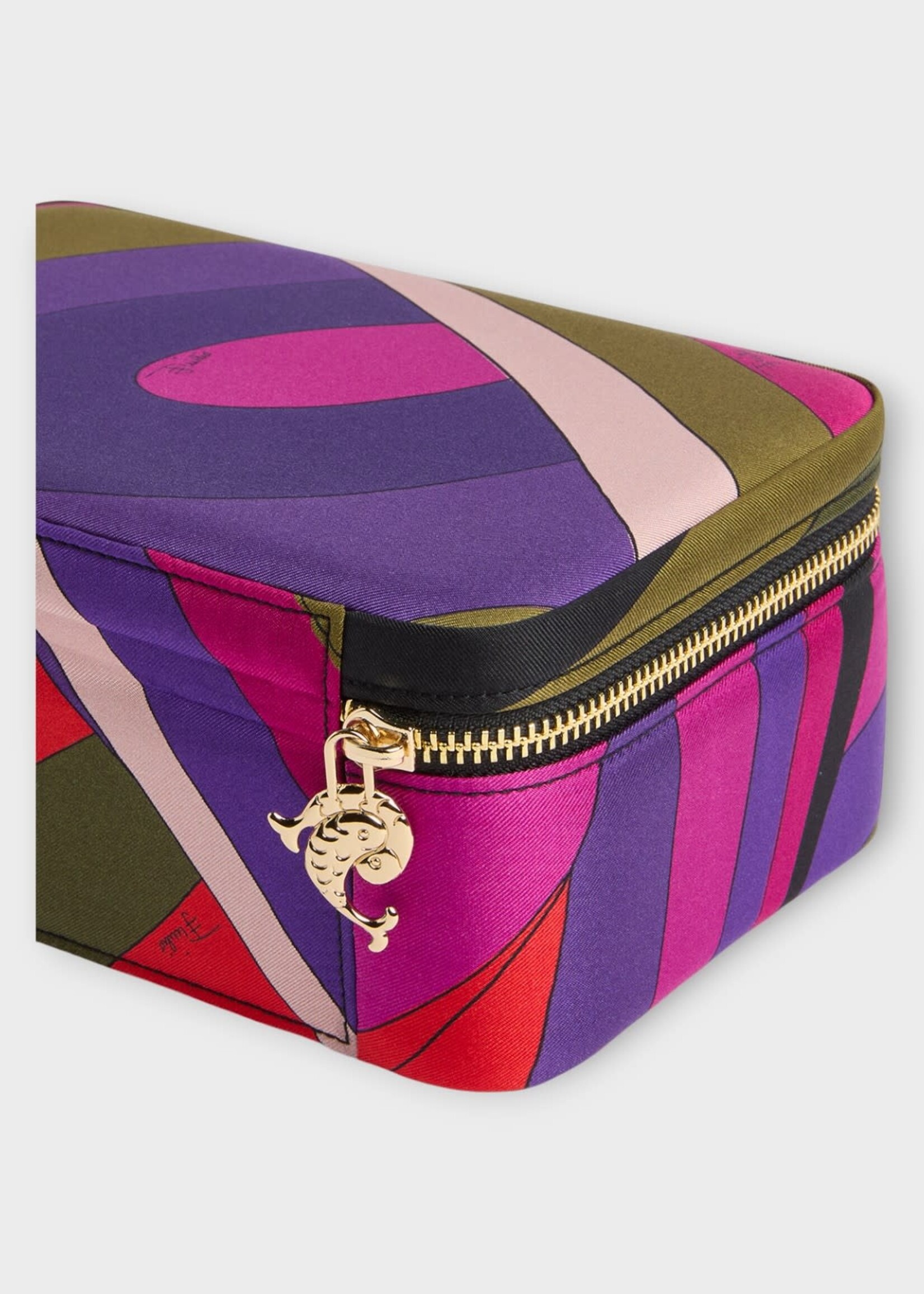 Pucci Pucci Accessory, Print, Silk Twill  Jewellery Box In Multicolour w/ Iride Print
