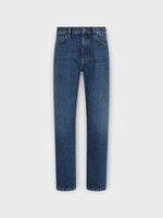 Zegna Zegna Jeans, Blue, Cotton Regular Fit Straight Leg Denim Pants