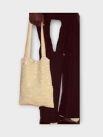 Bode Bode Bag, Beige, Sequin Spotlight Tote Bag In Cream