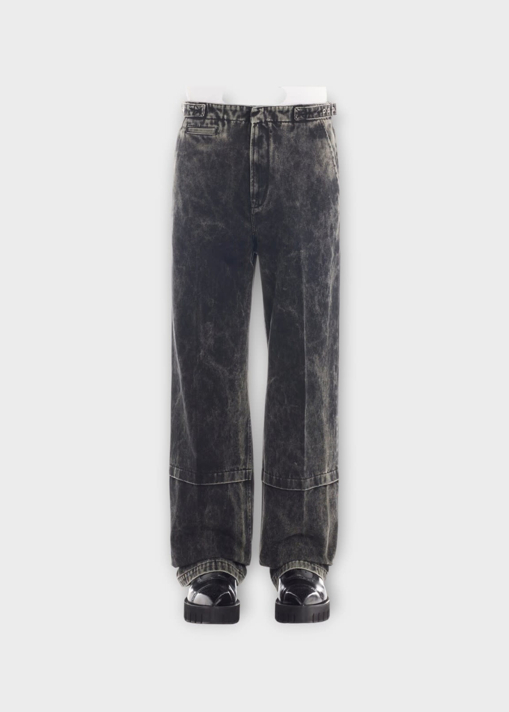 Lanvin Lanvin Jeans, Black, Loose Fit Denim Chino Pants In Black