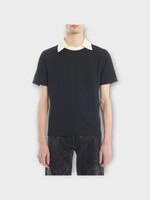 Lanvin Lanvin T-Shirt, Black, Contrasted Collar T-Shirt In Black