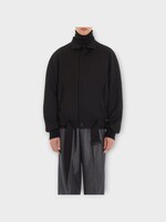 Lanvin Lanvin Jacket, Black, Light Wool Loose Fit High Collar Jacket In Black