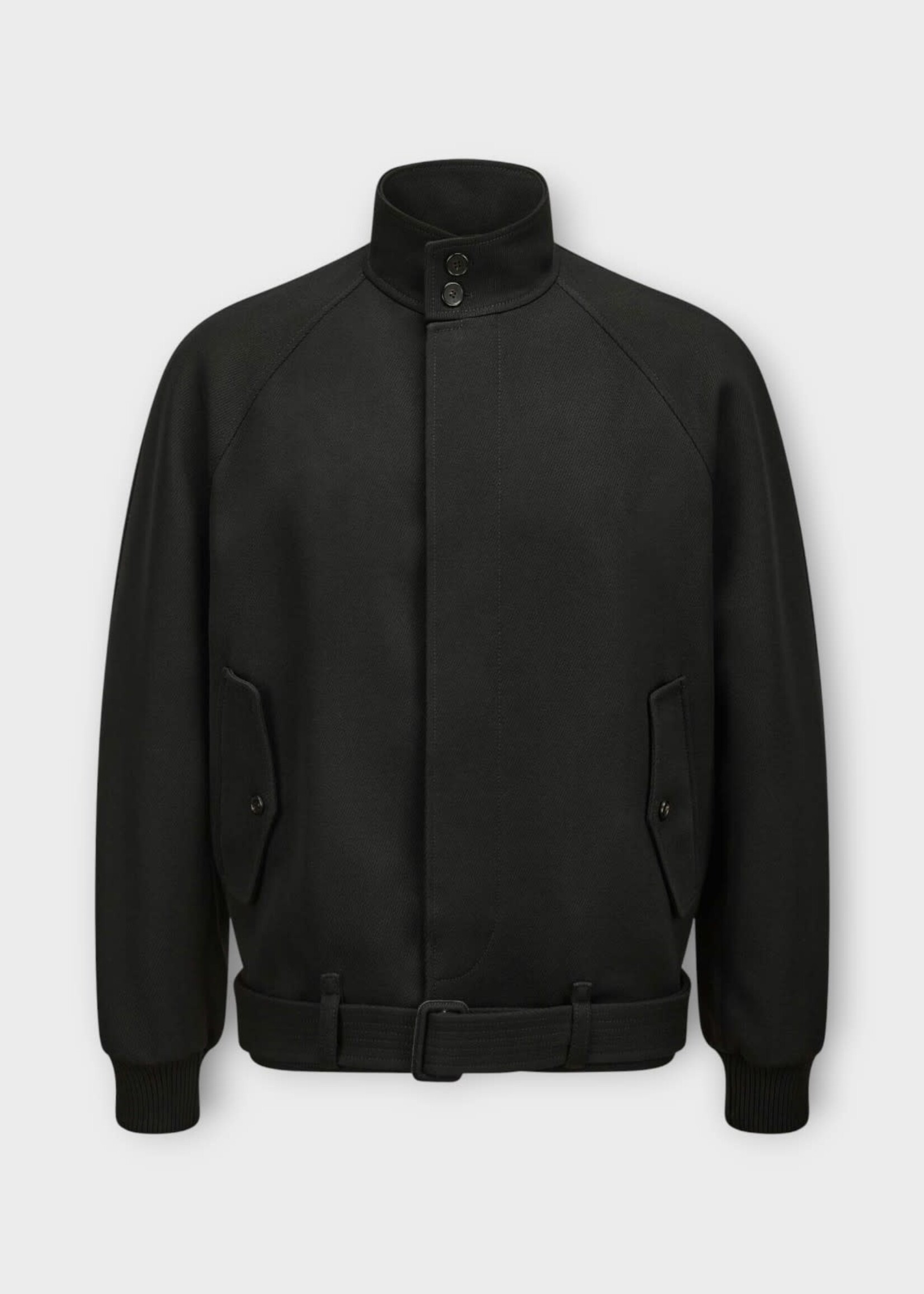 Lanvin Lanvin Jacket, Black, Light Wool Loose Fit High Collar Jacket In Black