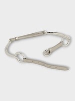 Rabanne Rabanne Belt, Silver, Ring Leather Belt In Silver