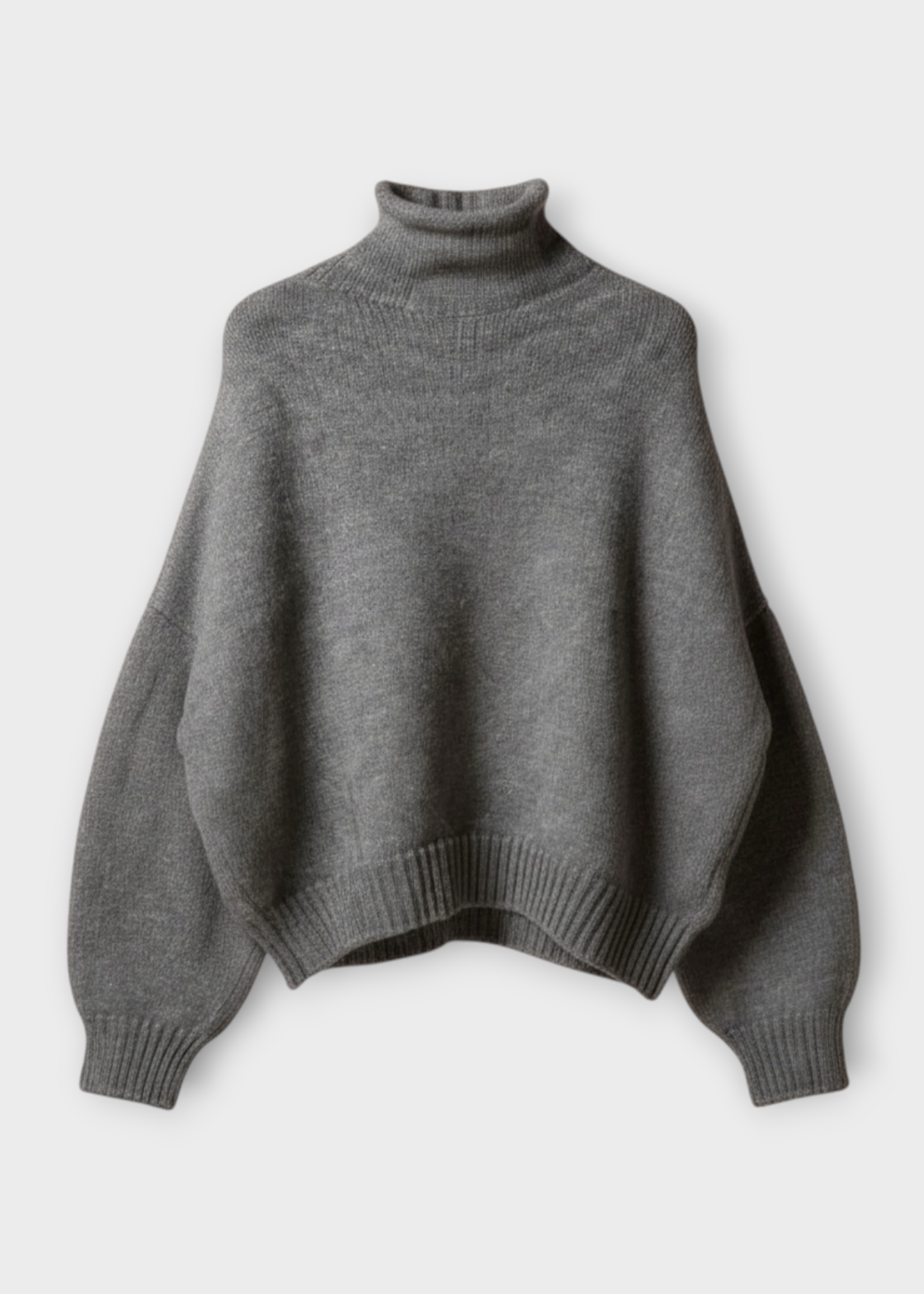 Khaite Khaite Knitwear, Grey, Juniper Cashmere High Neck Sweater In Fog