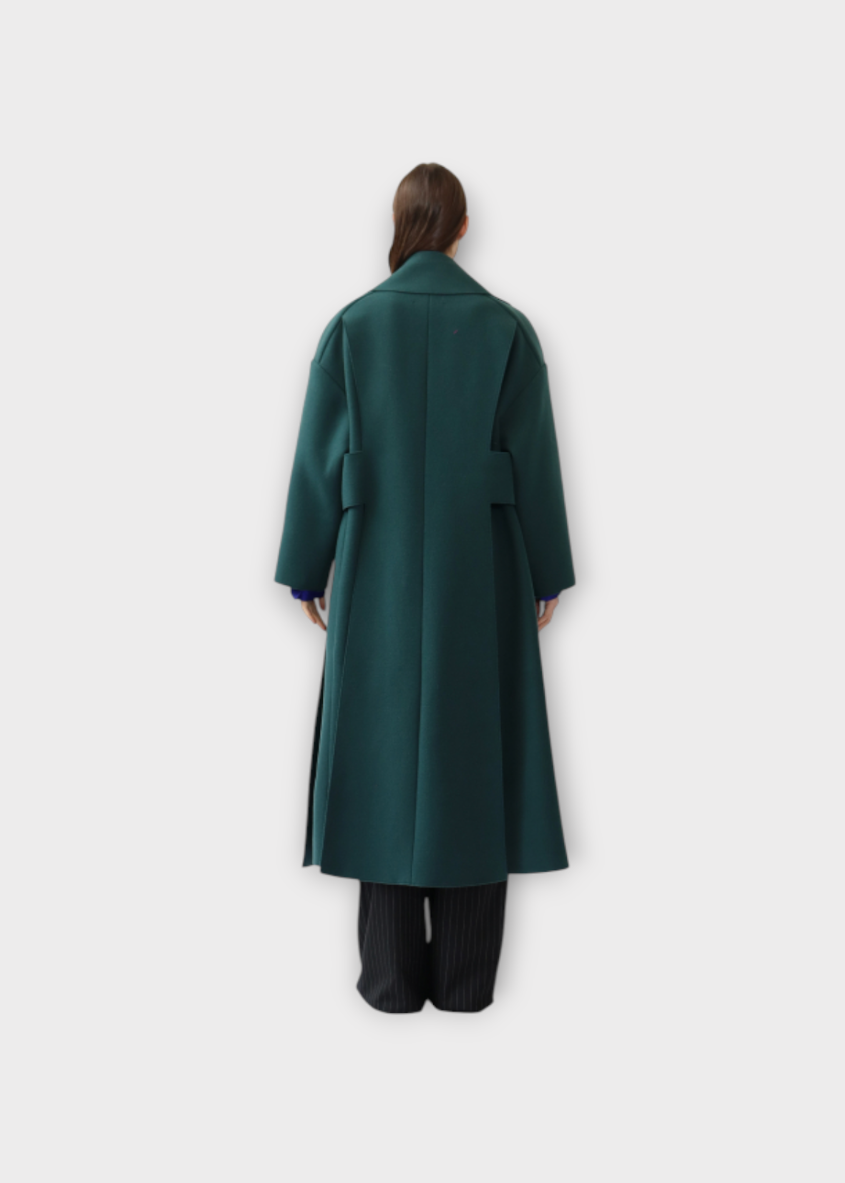 Maison Rabih Kayrouz Maison Rabih Kayrouz Coat, Green, Wool Mix Belted Coat In Vert