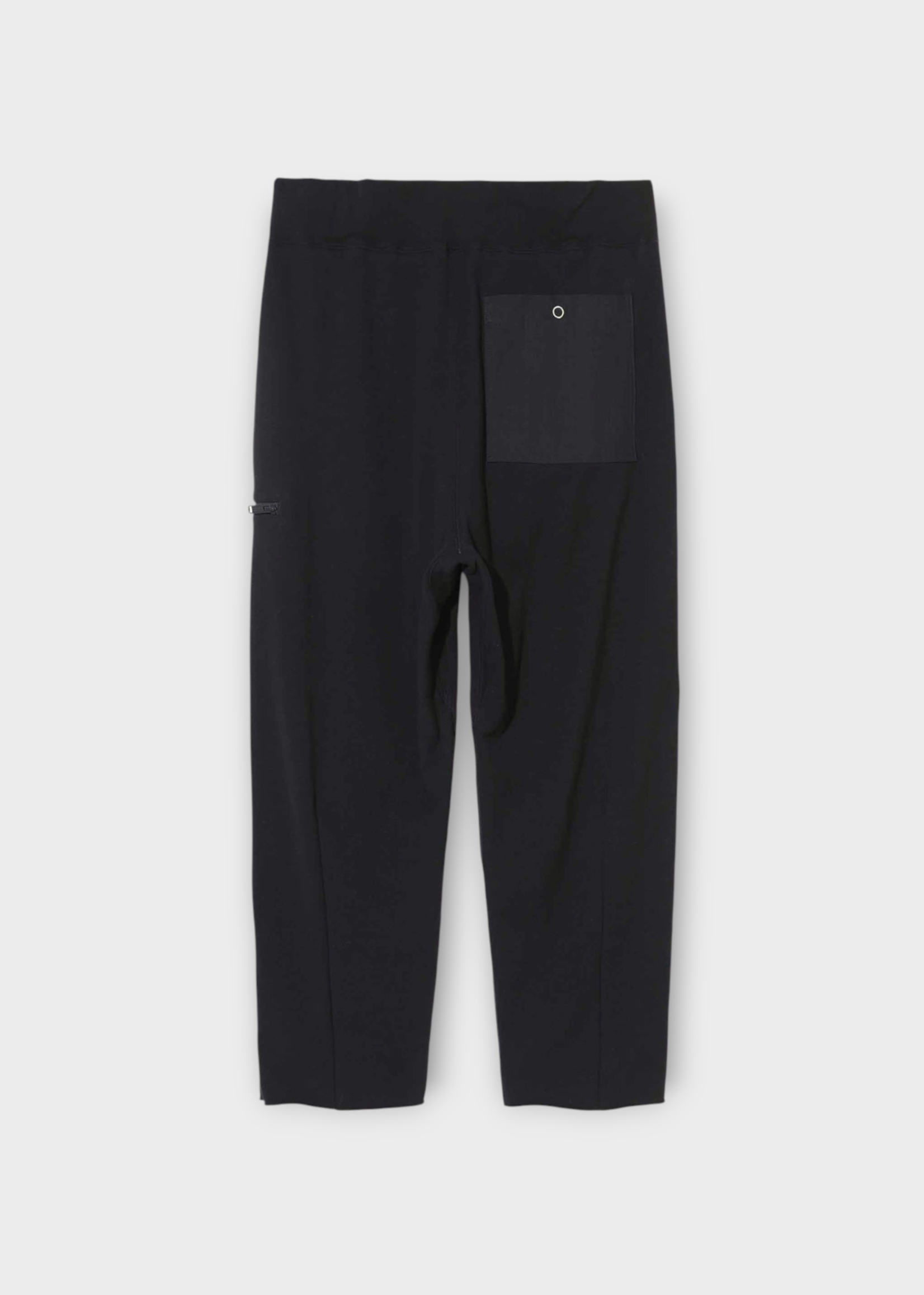 Undercover Undercover Trousers, Black, Cotton Mix Elastic Waist Pants in Black w/ Side Zip Details