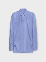 Maison Margiela Maison Margiela Shirt, Multi, Cotton Long Sleeved Shirt In Blue Stripe
