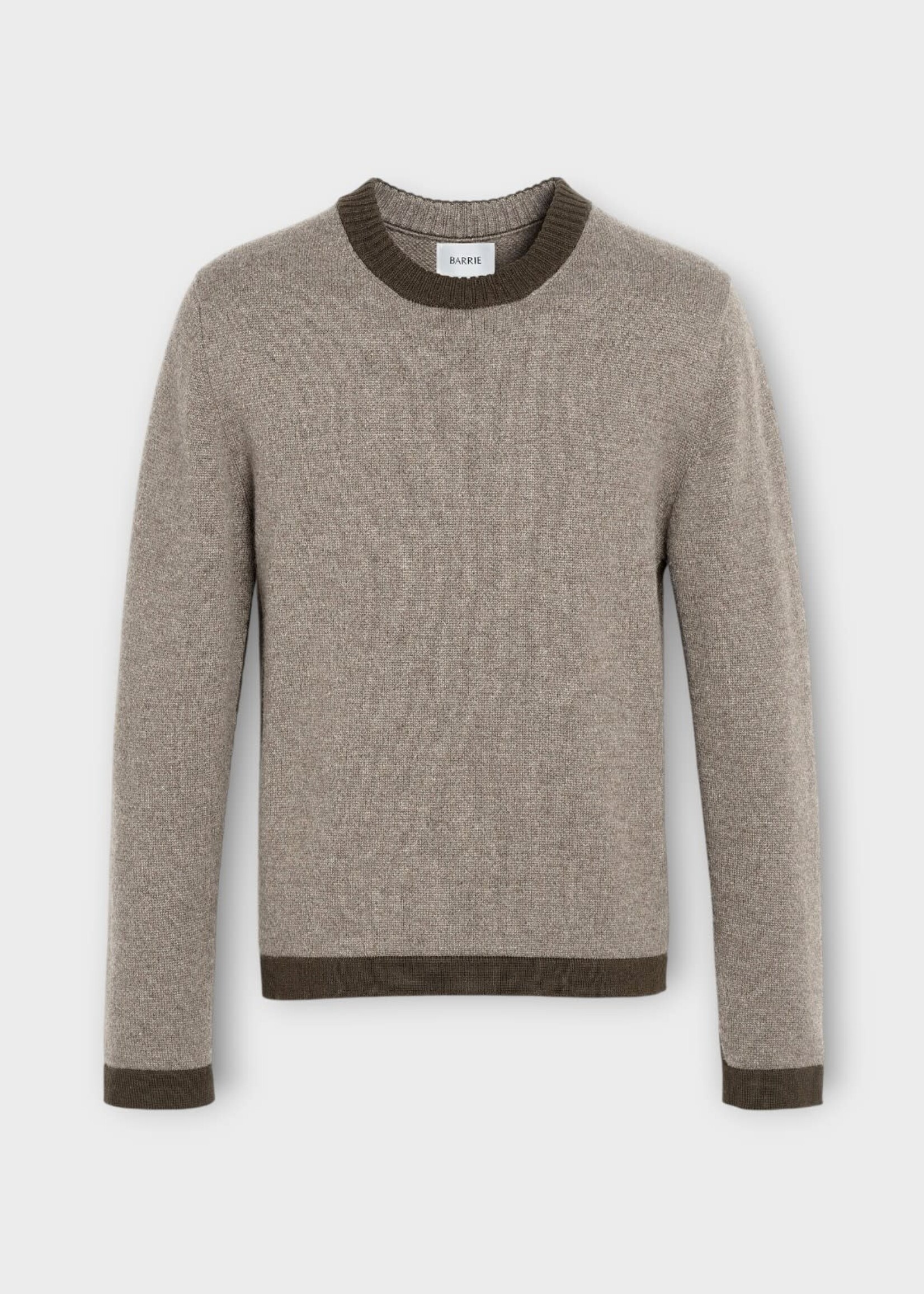 Barrie Barrie Sweater, Grey, Cashmere BARRIE x MACKINTOSH Pullover In Elk & Dark Malt