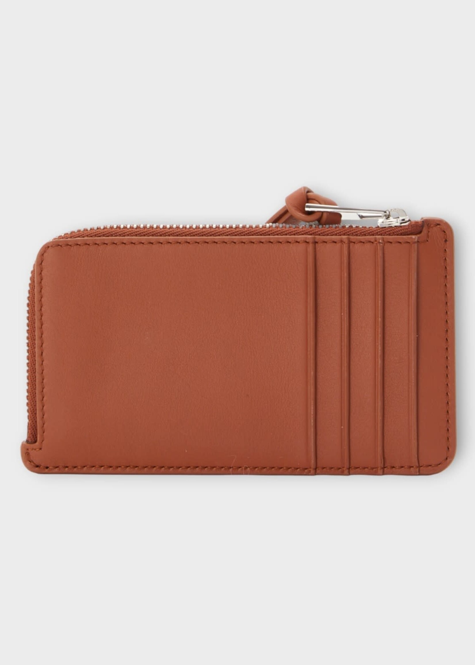 Loewe Loewe Wallet, Multi, Nappa Calf Leather Coin Cardholder Albers In Caramel & Bright Green