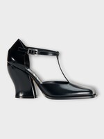 Loewe Loewe Heels, Black, Onda T-Bar Pump 90 Brushed Calf