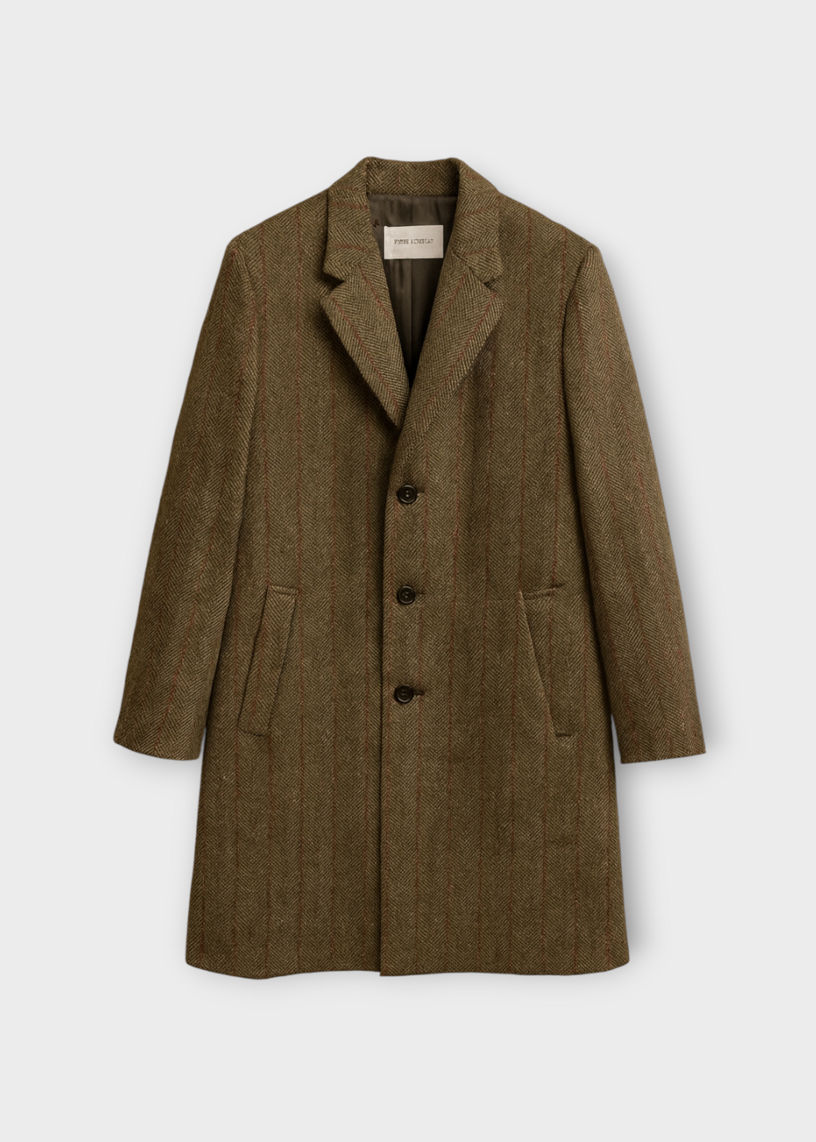 Maison Margiela Maison Margiela Coat, Multi, Wool Single Breasted Coat In Brown Stripe