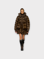 Cecilie Bahnsen Cecilie Bahnsen Jacket, Brown, Cecilie Bahnsen x North Face Puffer Megi 2008 Himalayan Jacket In Soil Brown