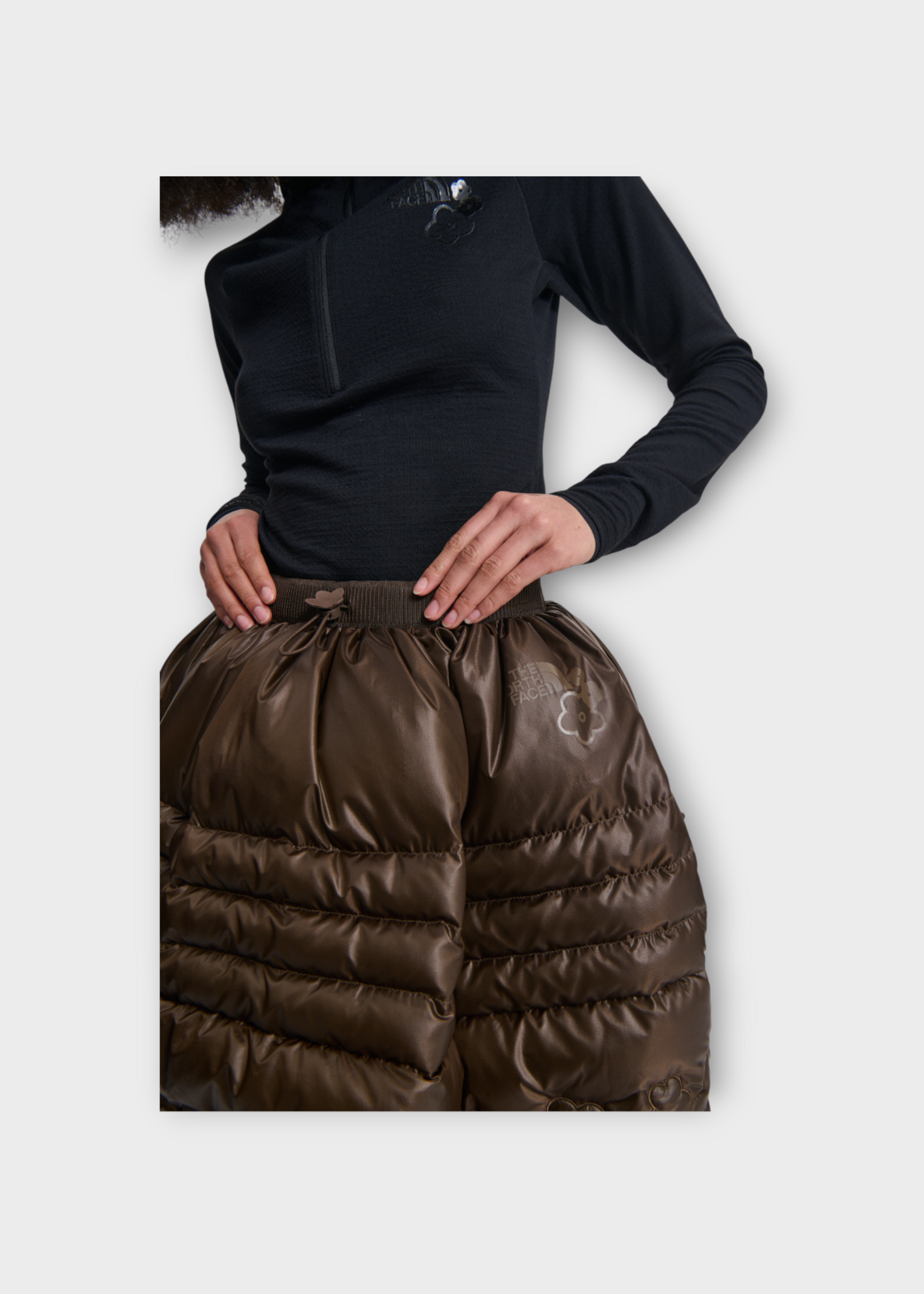 Cecilie Bahnsen Cecilie Bahnsen Skirt, Brown, Cecilie Bahnsen x North Face Elena Skirt In Soil Brown