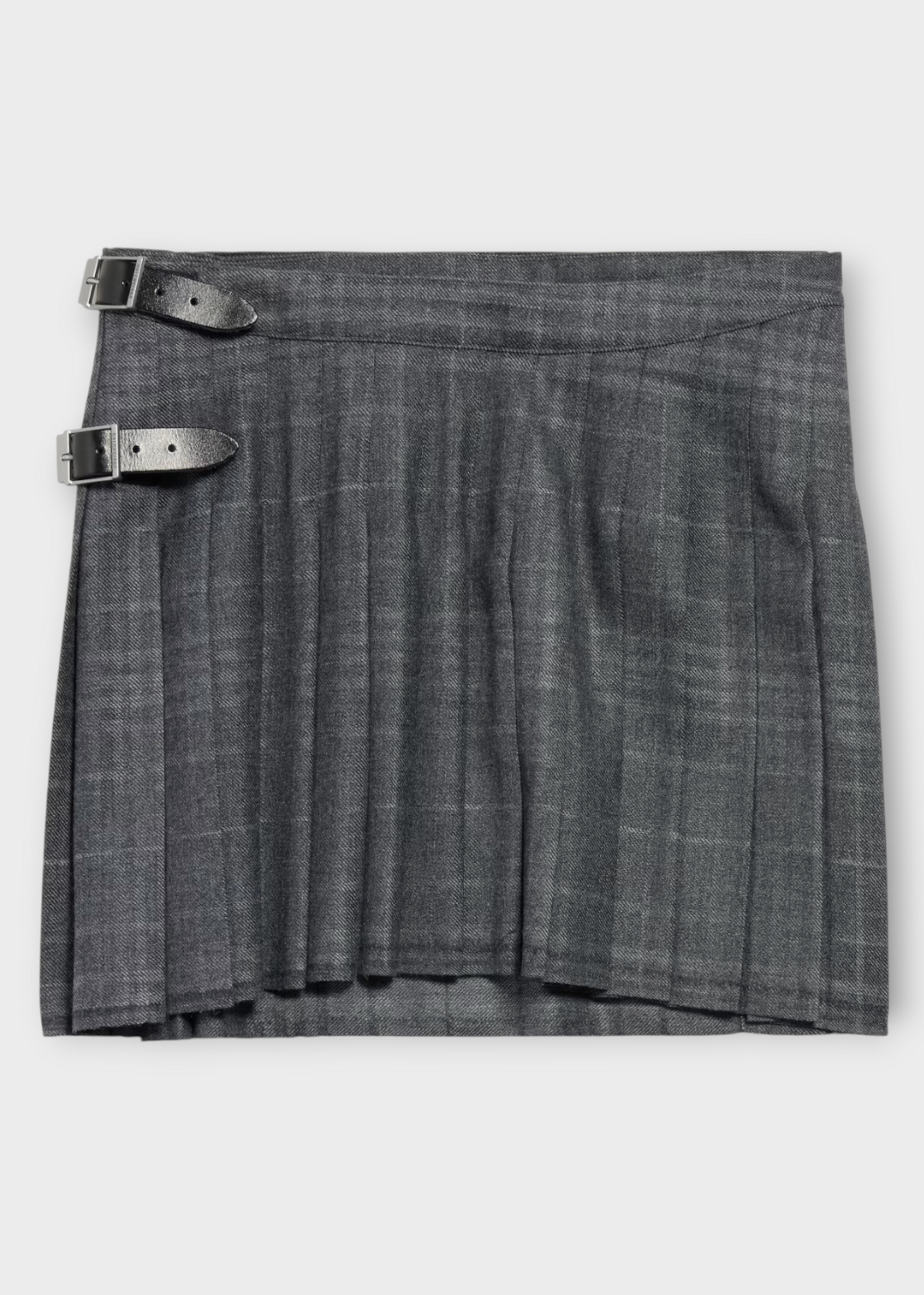 Balenciaga Balenciaga Skirt, Grey, Wool Pleated Mini Skirt