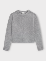 Celine Celine Sweater, Grey, Cashmere Crew Neck Cropped Knitwear