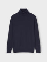 Celine Celine Knitwear, Navy, Cashmere Wool Turtle Neck Sweater