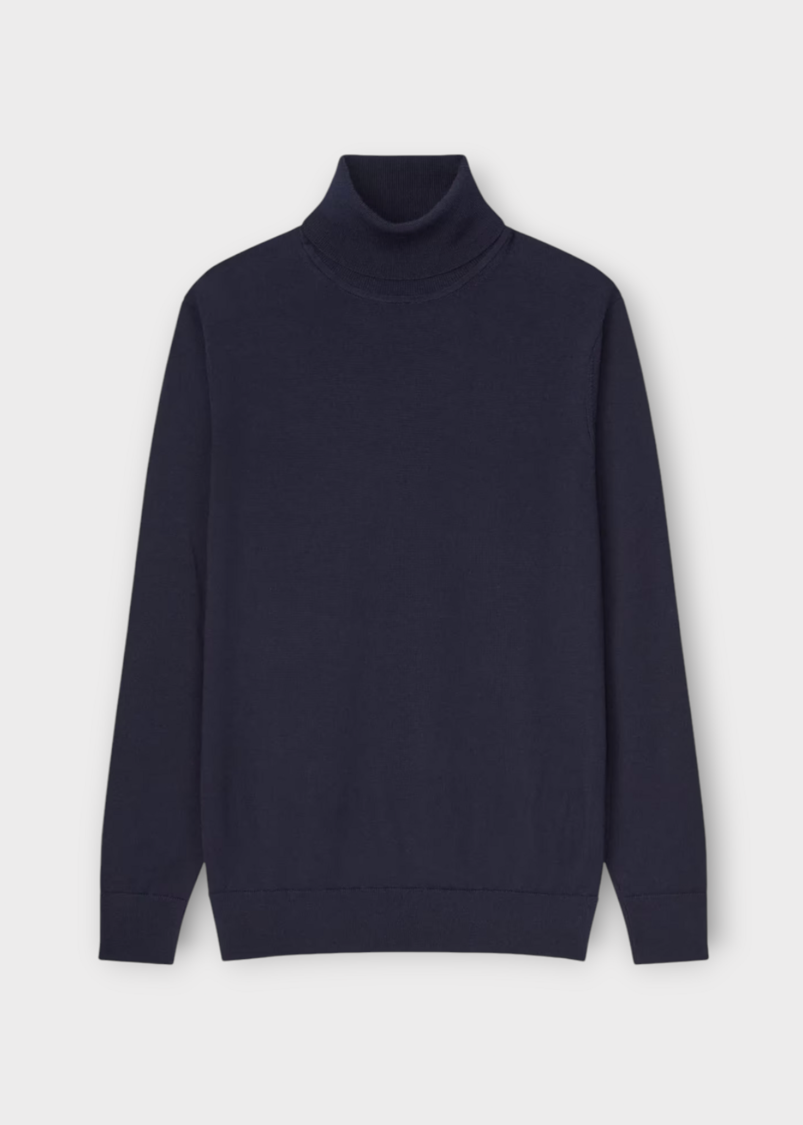Celine Celine Knitwear, Navy, Cashmere Wool Turtle Neck Sweater