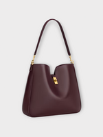Celine Celine Bag, Red, Calf Leather Medium Camille Bucket Bag In Deep Burgundy