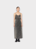 Rabanne Rabanne Dress, Black, Sleeveless Ankle Knee Dress In Black w/ Sequins & Glass Beads #22