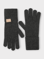 Loewe Loewe Gloves, Black, Cashmere Gloves In Black w/ Leather Logo Patch