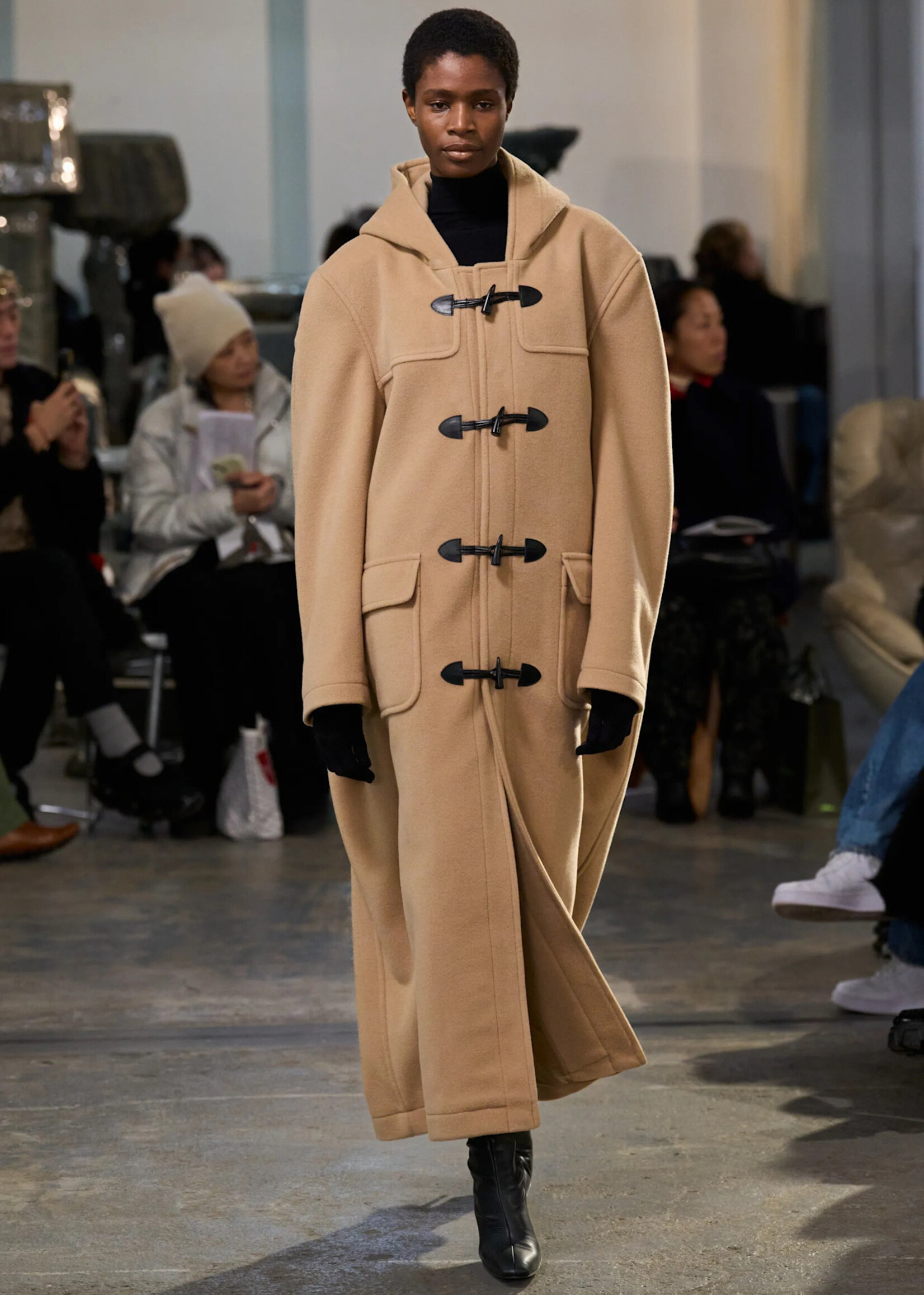 Marie Adam-Leenaerdt Marie Adam-Leenaerdt Coat, Beige, Wool Multifunctional Duffle Hooded Coat In Beige #39