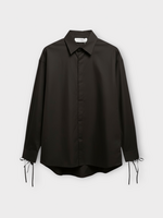 Marie Adam-Leenaerdt Marie Adam-Leenaerdt Shirt, Brown, Poly Mousse & Cotton Base Shirt In Brown