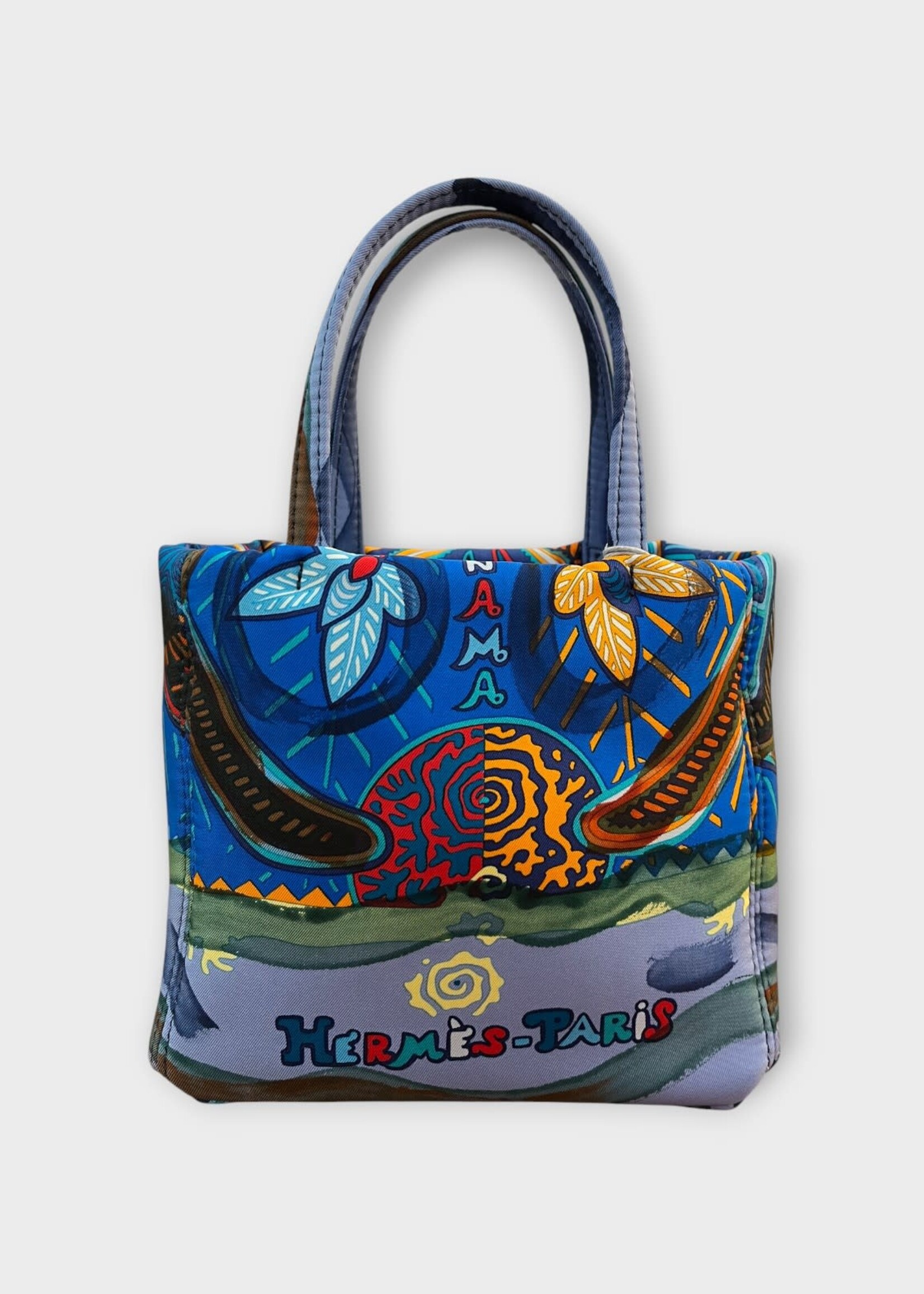 Dianora Salviati Dianora Salviati Bag, Multi, Bardot x Dianora Salviati Silk Tote Bag w/ Hermes Giant Insect Print