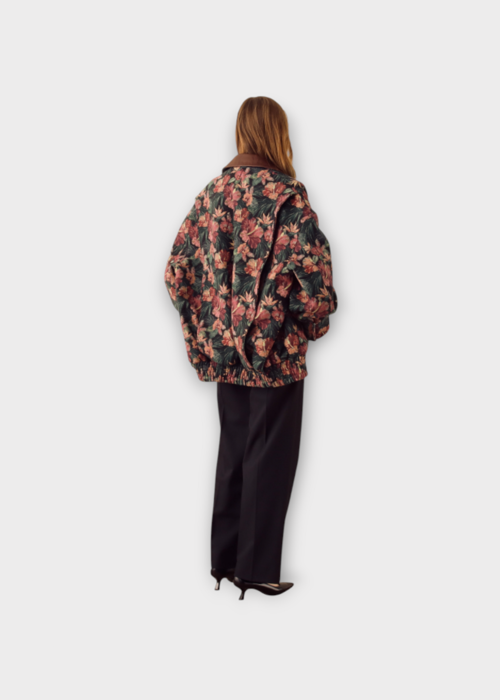 S.S.Daley S.S.Daley Jacket, Multi, Dennis Harrington Cotton Jacquard Collared Jacket w/ Tropical Motif #7