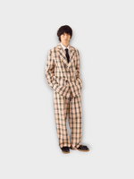 S.S.Daley S.S.Daley Jacket, Print, Lachlan Double Breasted Blazer in Black White & Red Check #22