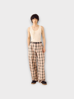 S.S.Daley S.S.Daley Trousers, Print, Lachlan Wide Leg Pants in Black White & Red Check