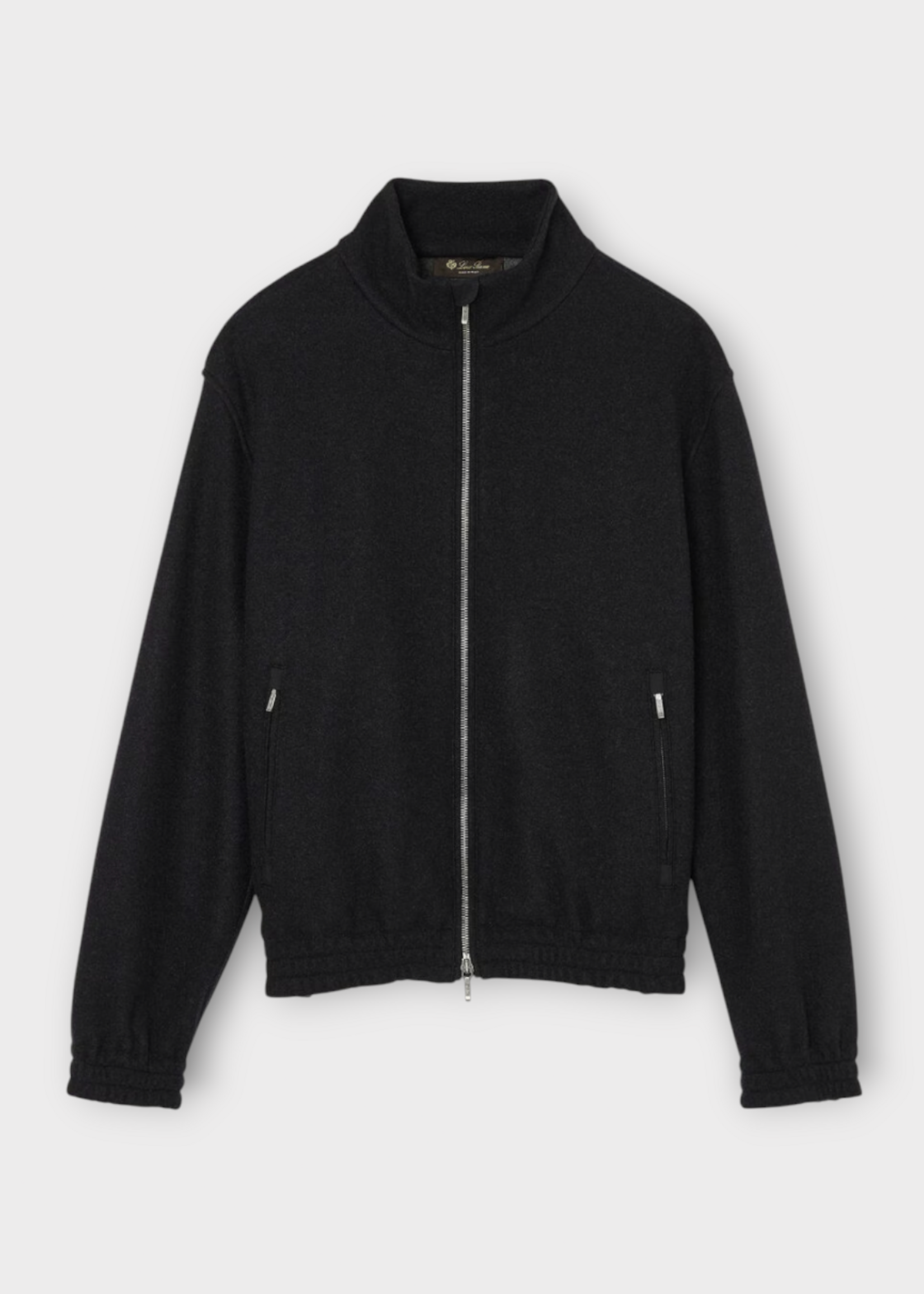 Loro Piana Loro Piana Jacket, Navy, Rio Bodro High Neck Zipped Bomber Novalis In Blue Navy