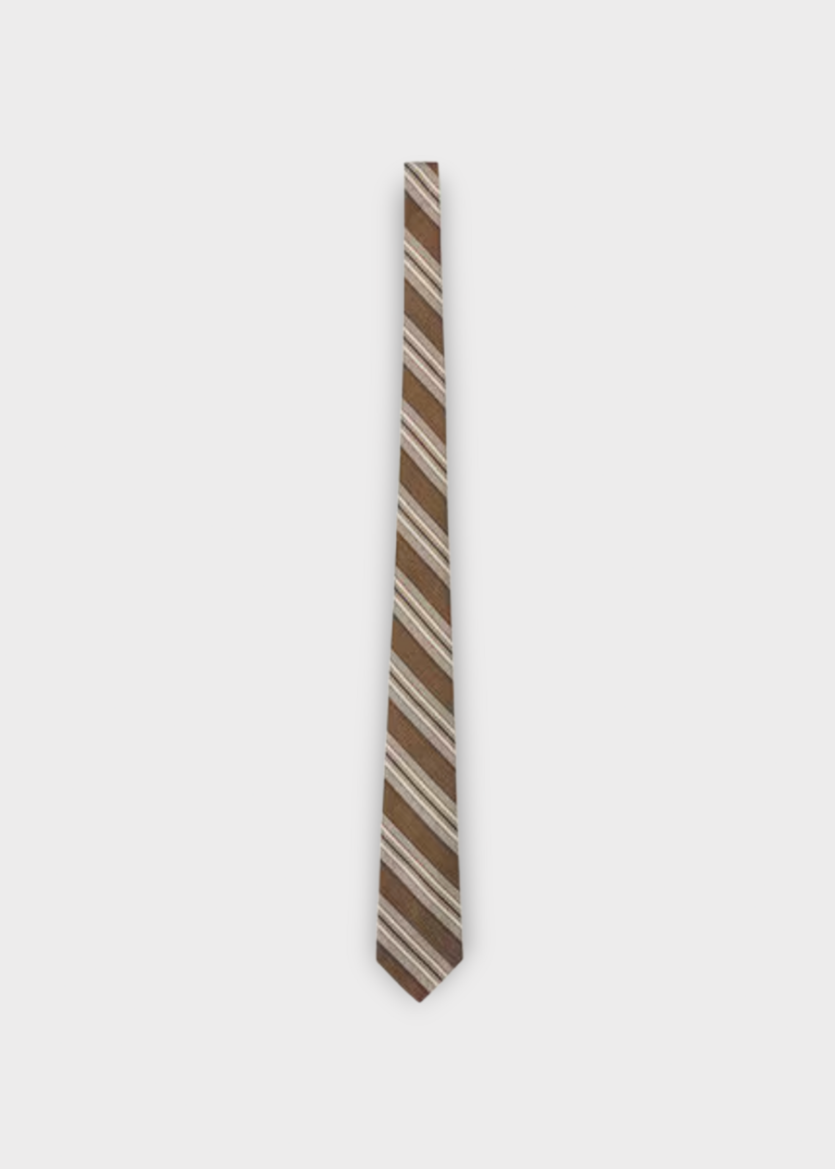 Loro Piana Loro Piana Tie, Multi, Yale Tie Silk Striped Tie In Brown & Bordeaux