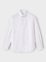 Loro Piana Loro Piana Shirt, White, Elia Penny Bar Heavy Oxford Collar Shirt In Pearl Bush