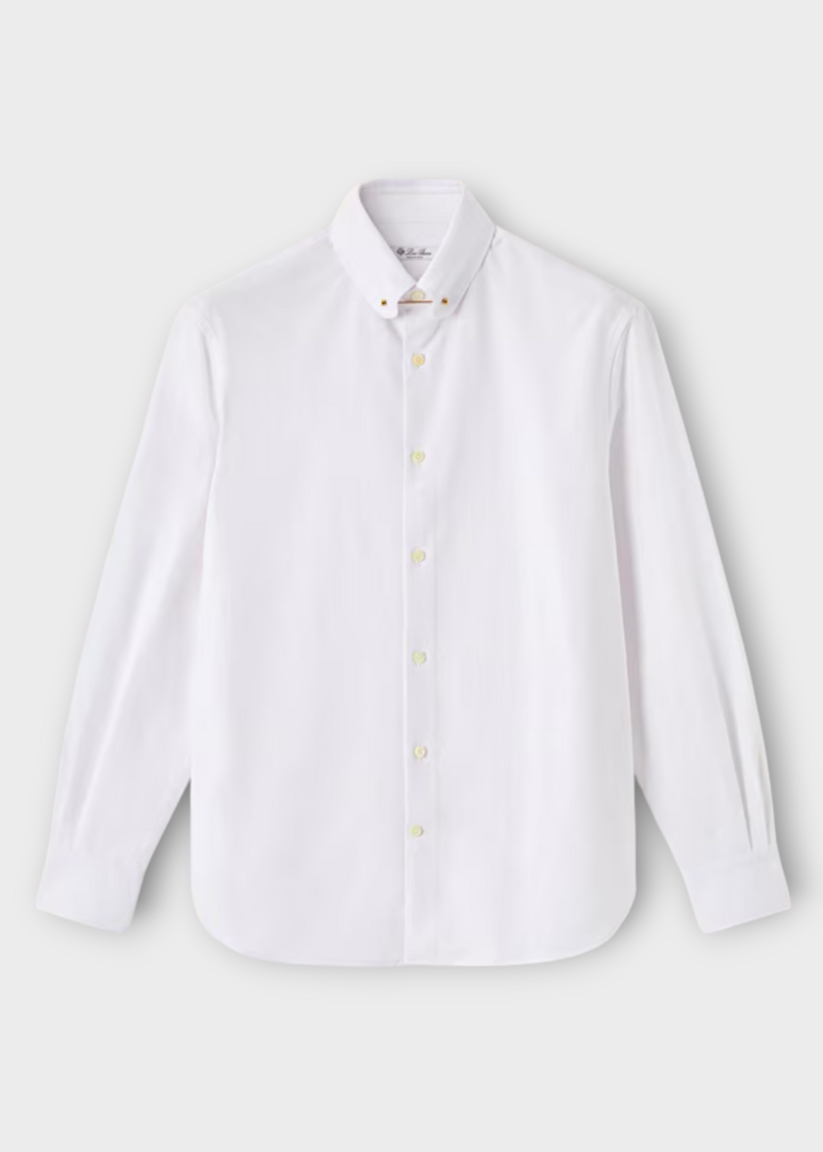 Loro Piana Loro Piana Shirt, White, Elia Penny Bar Heavy Oxford Collar Shirt In Pearl Bush