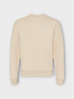 J.W. Anderson J.W. Anderson Sweatshirt, White, Ribbon Anchor Crew Neck Sweatshirt In Ecru