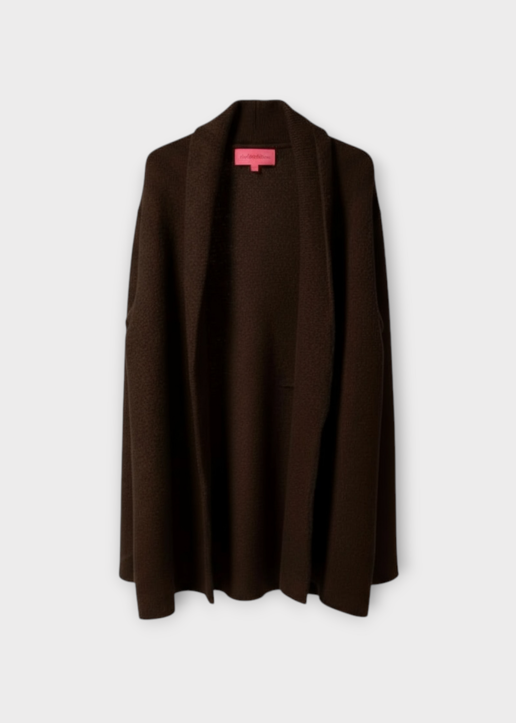 The Elder Statesman The Elder Statesman Jacket, Brown, Cashmere Italy Smoking Open Jacket In Wenge