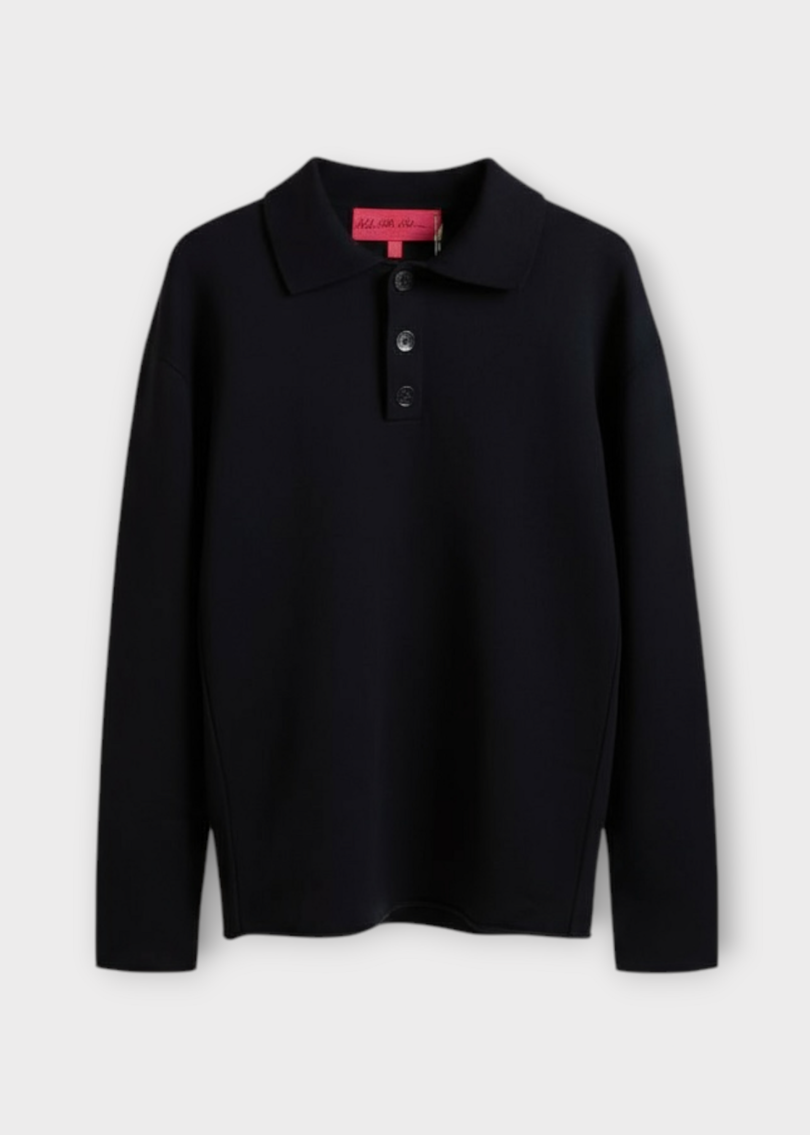 The Elder Statesman The Elder Statesman Knitwear, Navy, Cashmere Rugby Collared Polo Sweater In Navy