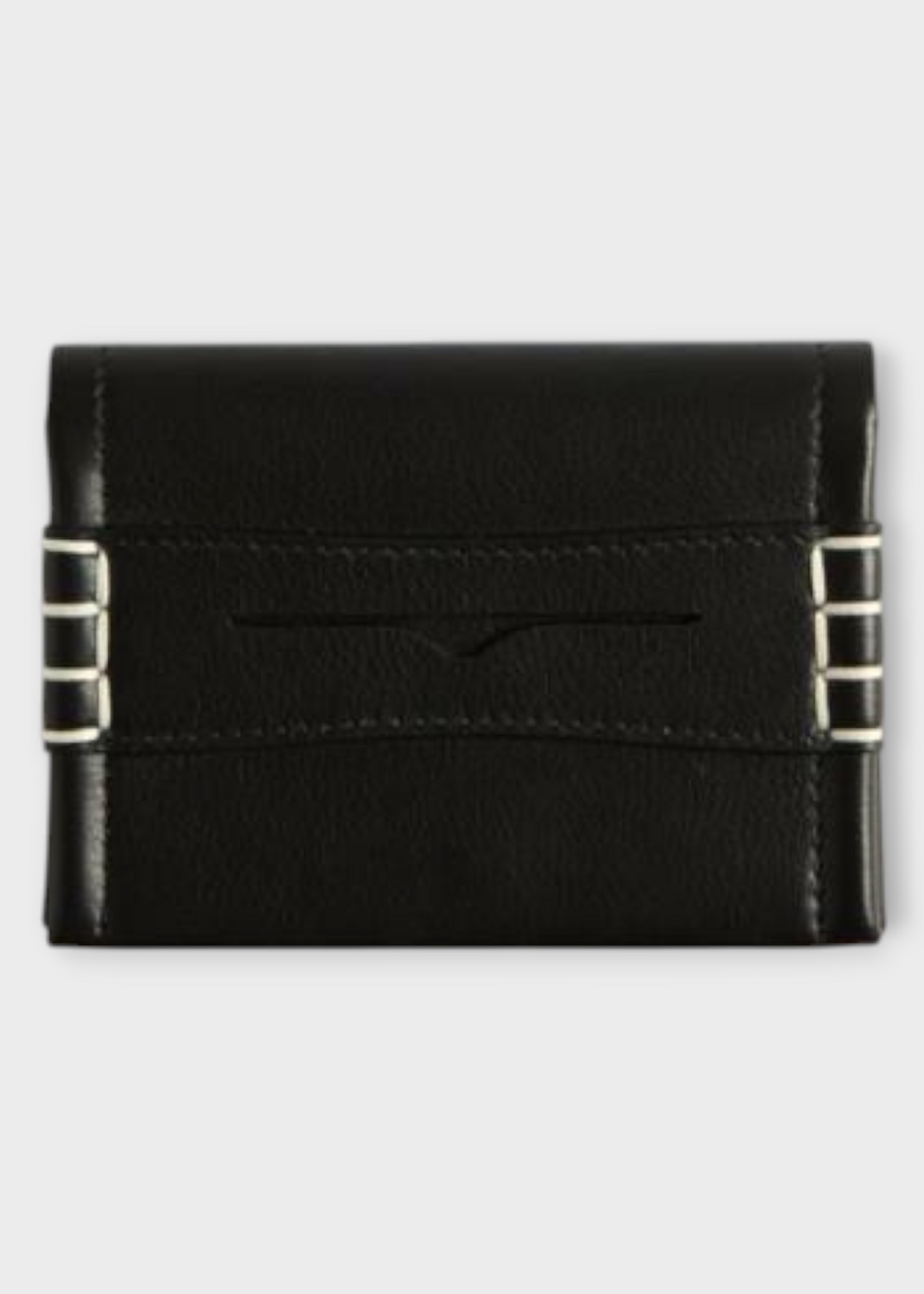 J.W. Anderson J.W. Anderson Wallet, Black, Soft Calf Leather Loafer Folding Card Holder In Black