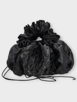 Cecilie Bahnsen Cecilie Bahnsen Bag, Black, Sofie Luna Jacquard Top Handle Ruffled Bag