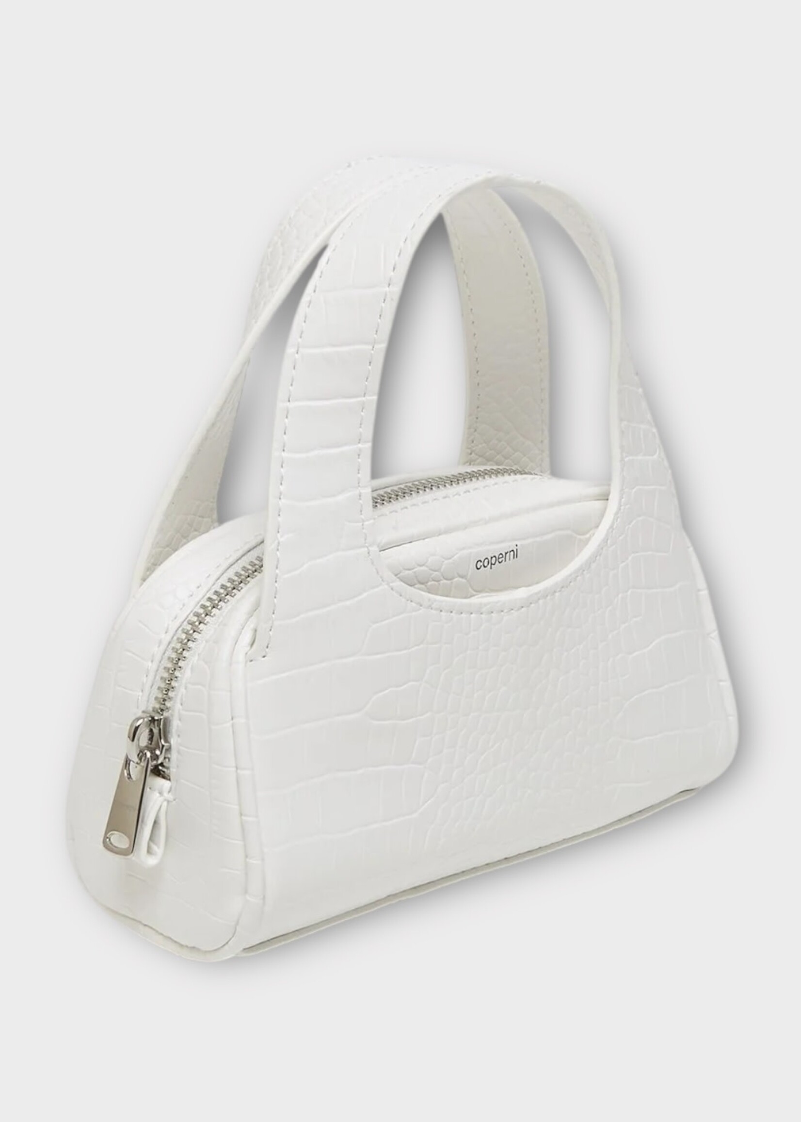 Coperni Coperni Bag, White, Puma X Coperni Crocodile Small Bag In Puma White