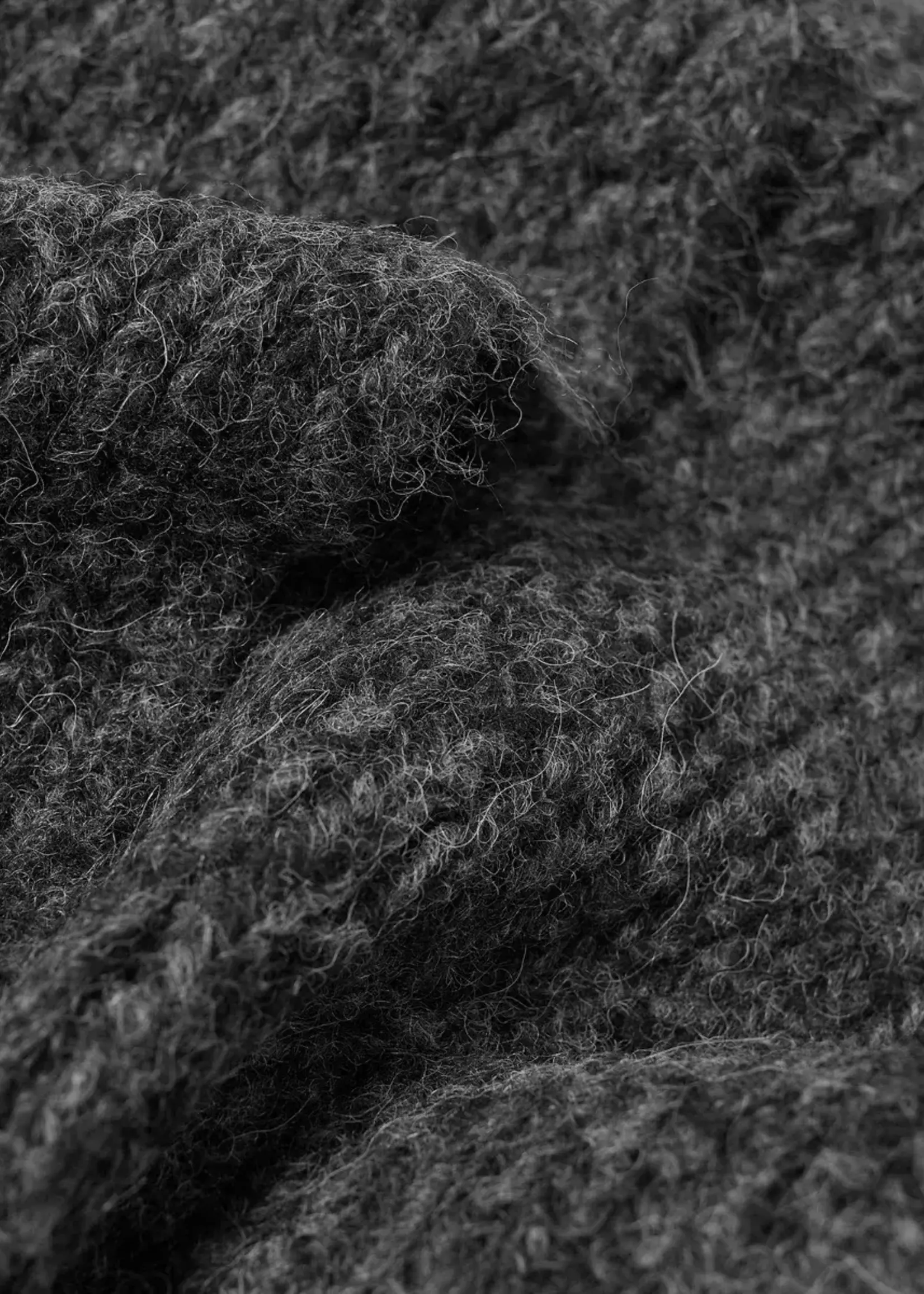 Dries Van Noten Dries Van Noten Scarf, Grey, Moyson Wool Mix In Dark Grey